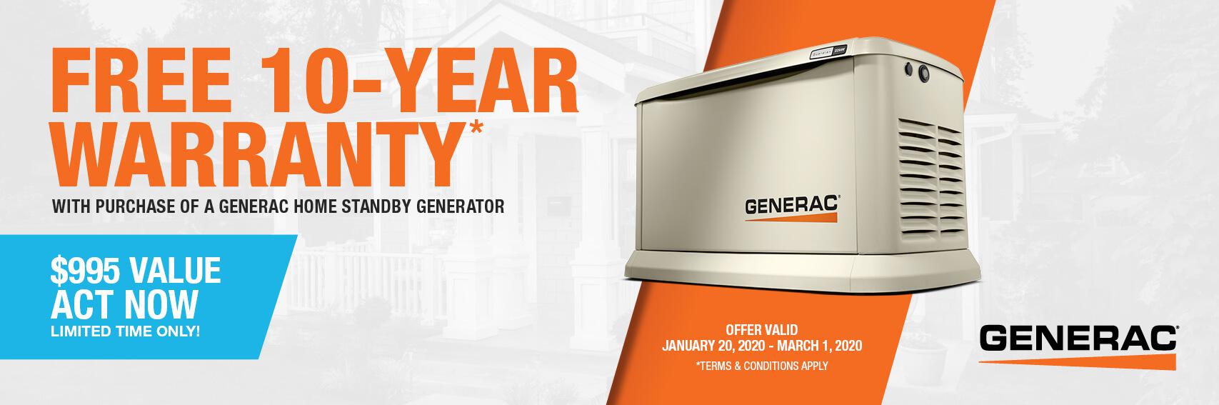 Homestandby Generator Deal | Warranty Offer | Generac Dealer | Bothell, WA